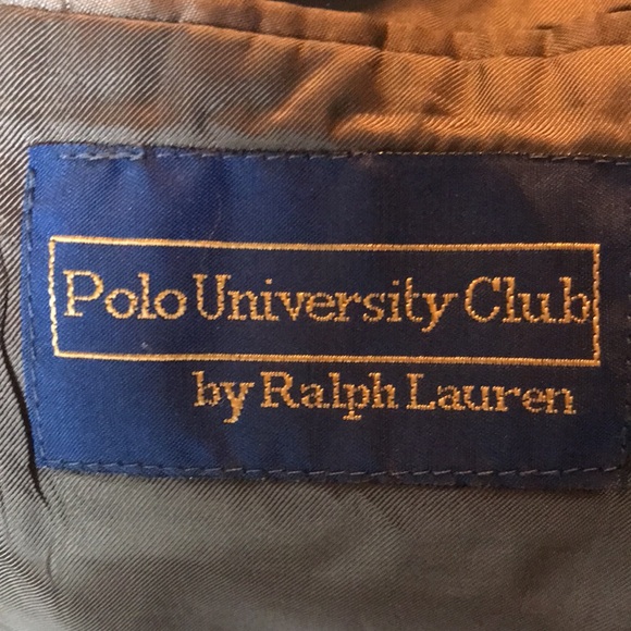 Ralph Lauren Brown herringbone tweed Blazer 46T sports coat Polo Vintage - Picture 14 of 16